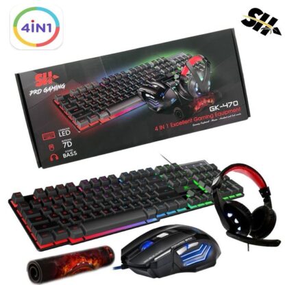 Pack Gaming 4X1 iMICE GK-470 Combo 4 in 1 – Image 2